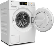 Miele WWA120 WCS Active Waschmaschine – 8 kg, 1.400 U/min, Weiß – Ansicht mit geöffneter Trommeltür